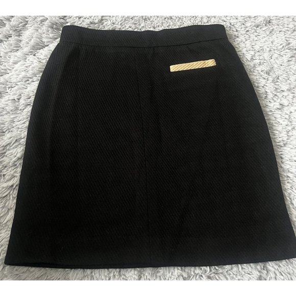 M MISSONI Black Wool Blend Mini Skirt Size 6 Made In Italy Rare Knit Casual - Picture 1 of 6
